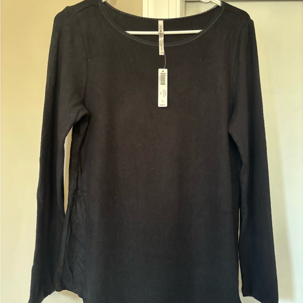 Soma Elegant Black Long Sleeve Tee